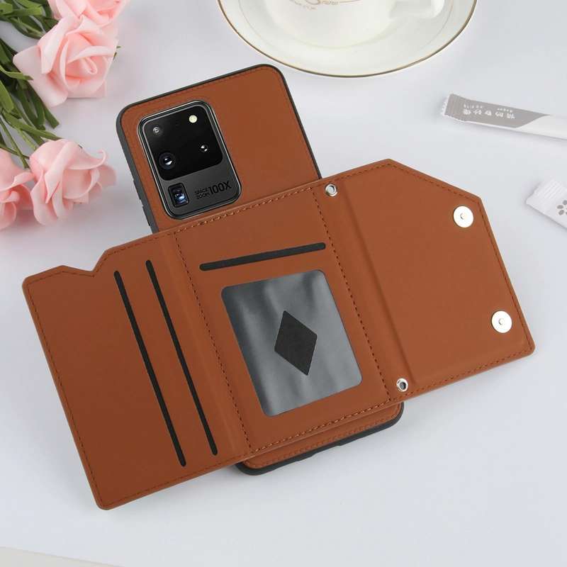 For Samsung Galaxy S20 Ultra Skin Feel PU + TPU + PC Back Cover Shockproof Case with Card Slots &...