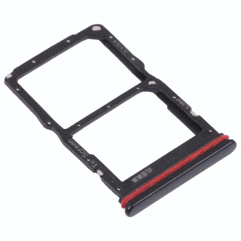 SIM Card Tray + NM Card Tray for Huawei nova 7 SE 5G Youth (Black)