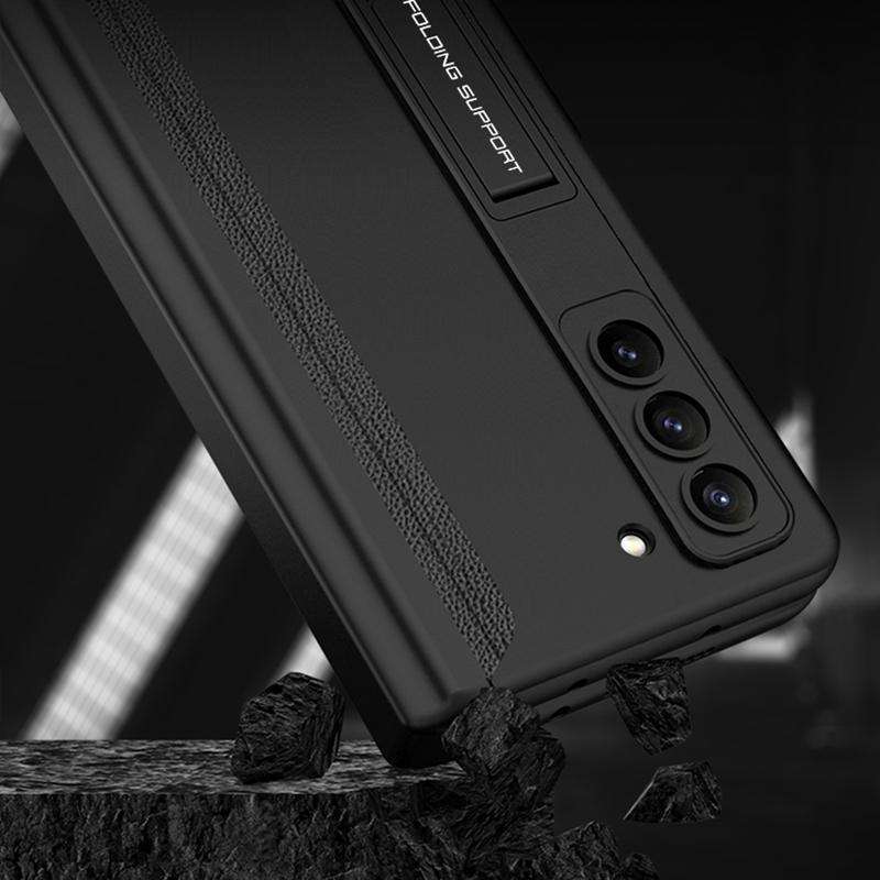 For Samsung Galaxy Z Fold5 GKK Magnetic Full Coverage Phone Flip Case with Pen Box(Silver)