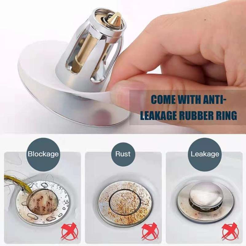 Basin Drain Bounce Core Push-Type Leaking Plug(Bouncing Core)