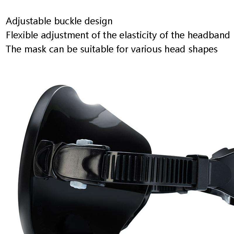 WAVE Panoramic Wide Field Of Vision Diving Goggles Anti-Fog And Waterproof Snorkeling Tempered Gl...