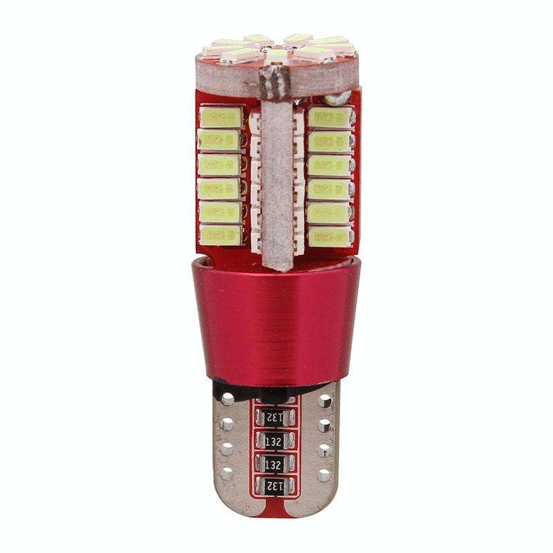 2 PCS T10 5W 285LM Ice Blue Light 57 SMD 4014 LED Error-Free Canbus Car Clearance Lights Lamp, DC...