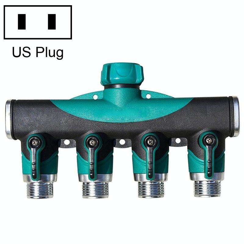 4 In 1 Multi-function Garden Water Sprinklers Lawn Irrigation Valve Water Dividing Controller Wat...