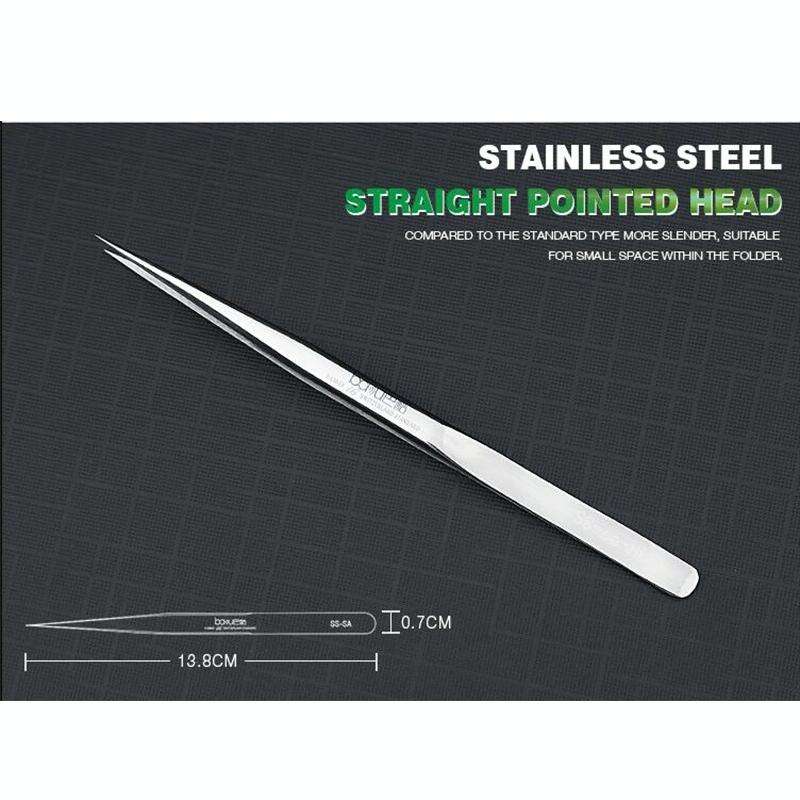 BAKU BA-i6-SS-sa Stainless Steel Straight Tweezers