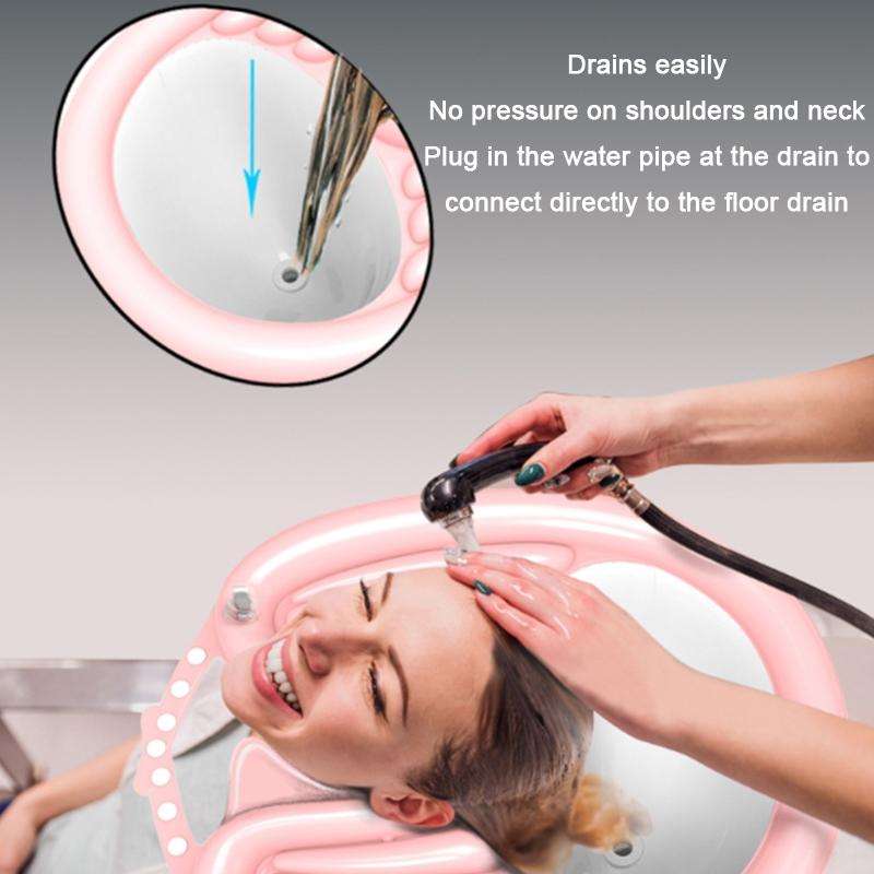 Household Pregnant And Elderly Recline Shampoo Basin Hair Care, Color: Black