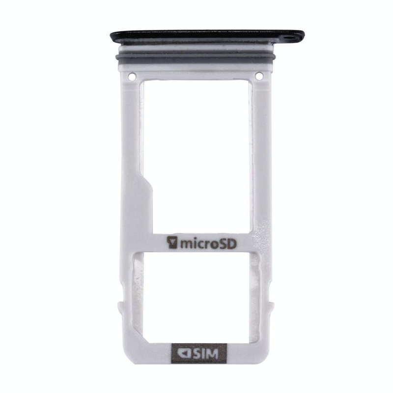 For Galaxy A3 (2017) / A320 SIM Card Tray + Micro SD Card Tray (Black)