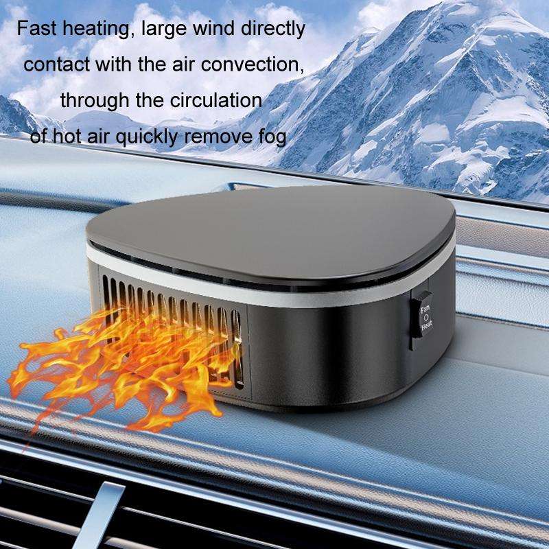 Winter Car Triangle Heater Defrost Electric Heater, Style: 12V Suction Cup
