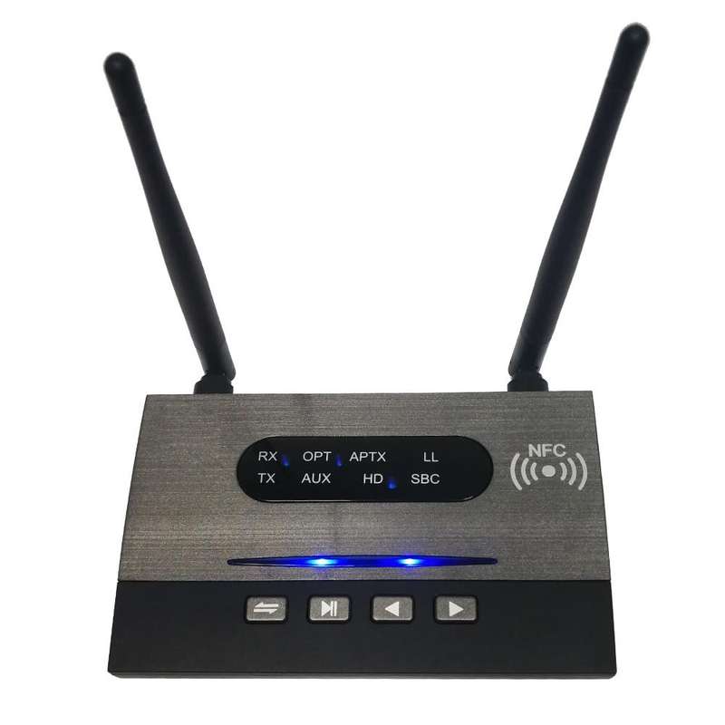 B22 Bluetooth 5.0 Transmitter Receiver APTx-HD LL Optical NFC Audio Adapter 3.5mm RCA AUX for TV ...