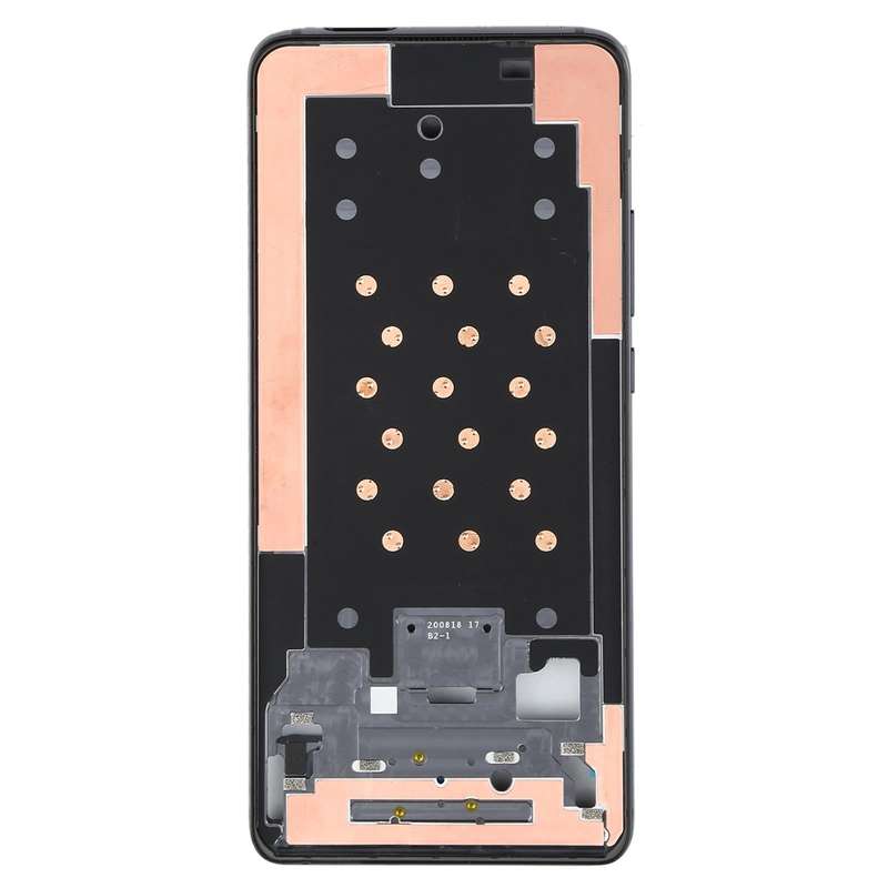 Original Front Housing LCD Frame Bezel Plate for Xiaomi Redmi K30 Ultra M2006J10C(Black)