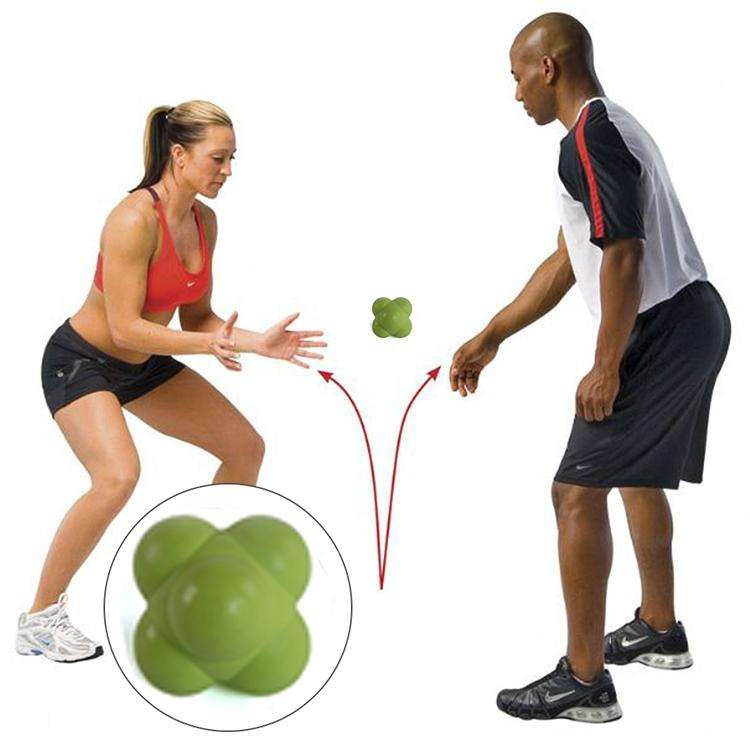Hexagonal Reaction Ball Quickness and Agility Training Ball, Training Hand and Eye Coordination(G...