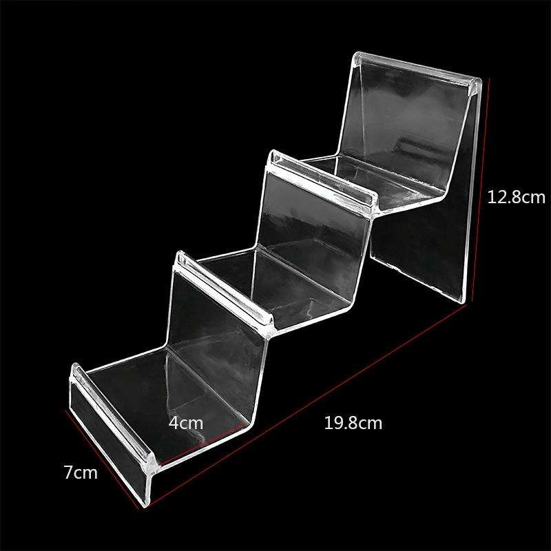 10 PCS Thickened Transparent Wallet Holder Plastic Phone Mask Display Stand Counter Display Stand...