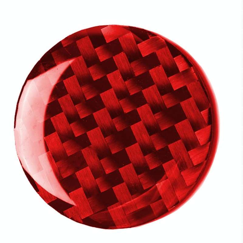 Car Carbon Fiber Multimedia Knob Decorative Sticker for BMW Mini F55 F56 F60, Left and Right Driv...
