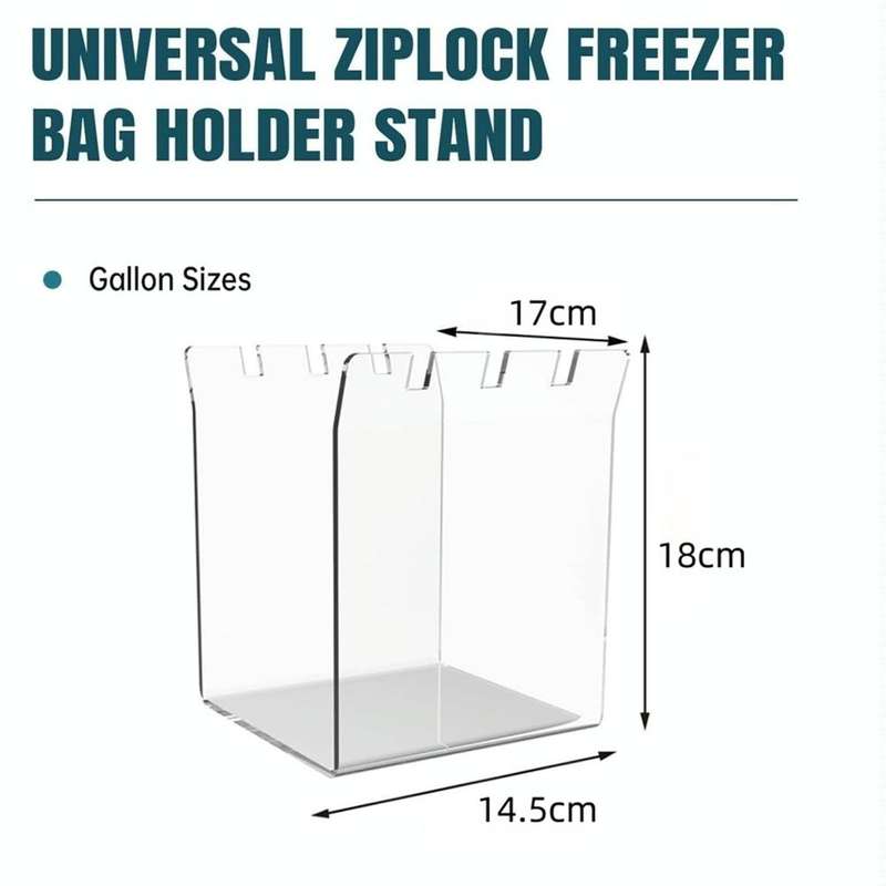 YX019-2 Large Acrylic Ziplock Bag Stand
