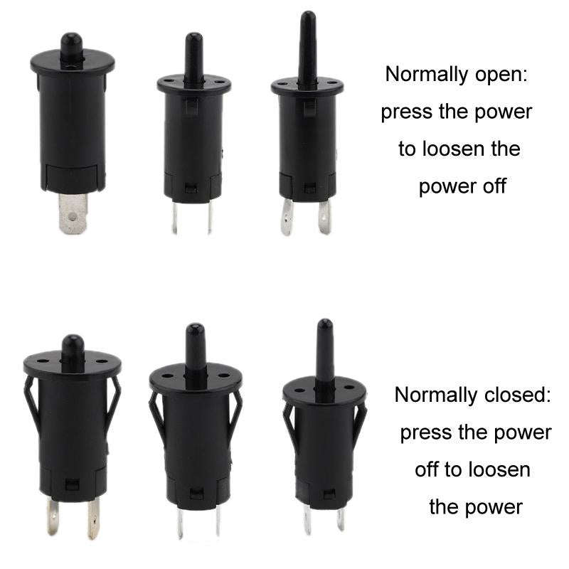 3pcs Refrigerator Door Light Switch Wardrobe Door Self-reset Switch, Size: Normally Closed 4.6mm