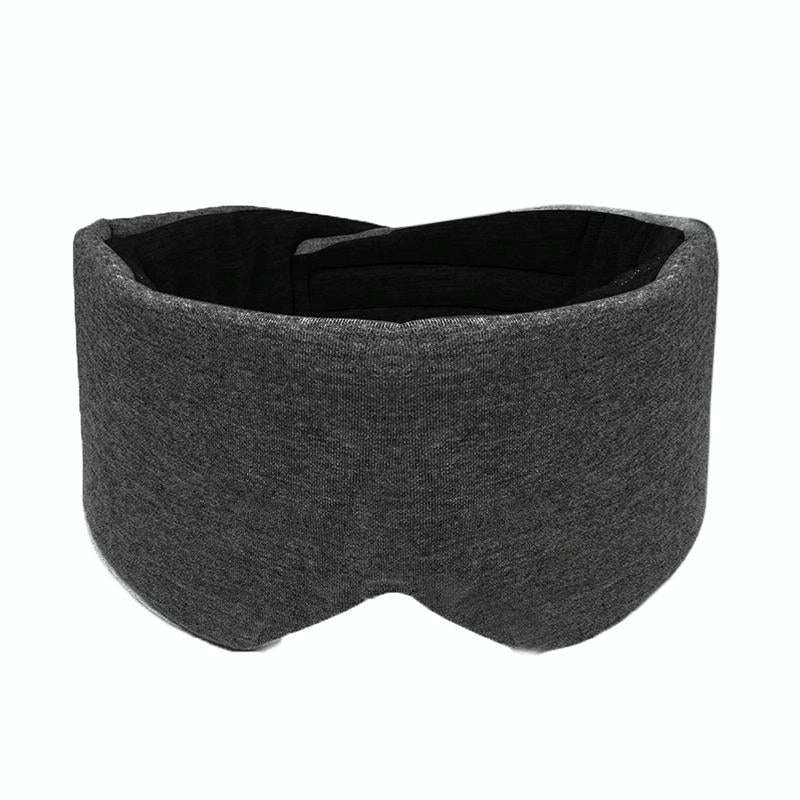 Oversized Cotton Breathable Blackout Sleep Eye Mask(Black)