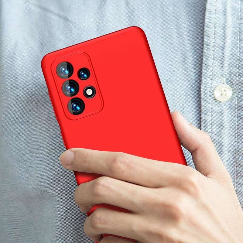 For Samsung Galaxy A33 5G GKK Three Stage Splicing Full Coverage PC Phone Case(Red)