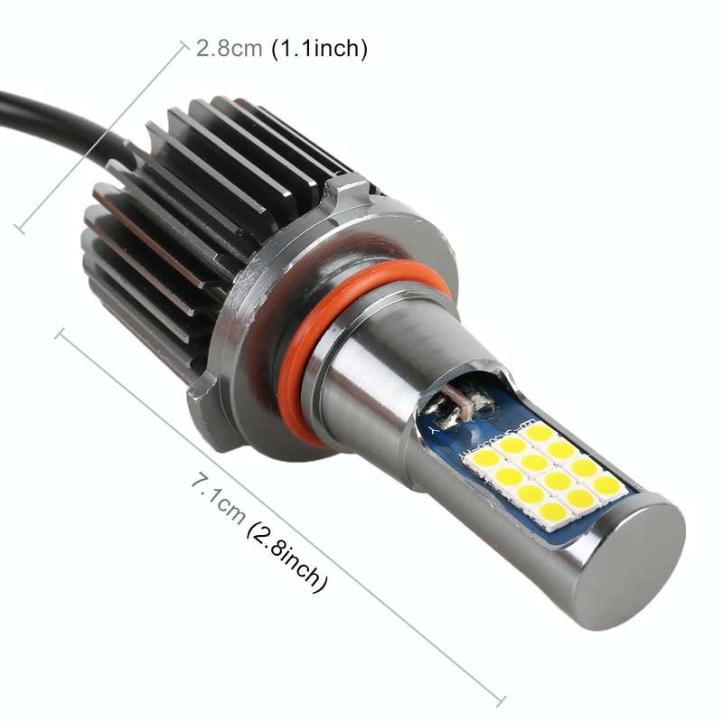 9005 2 PCS DC12-24V / 10.5W Car Fog Lights with 24LEDs SMD-3030 & Constant Current, Box Packaging...