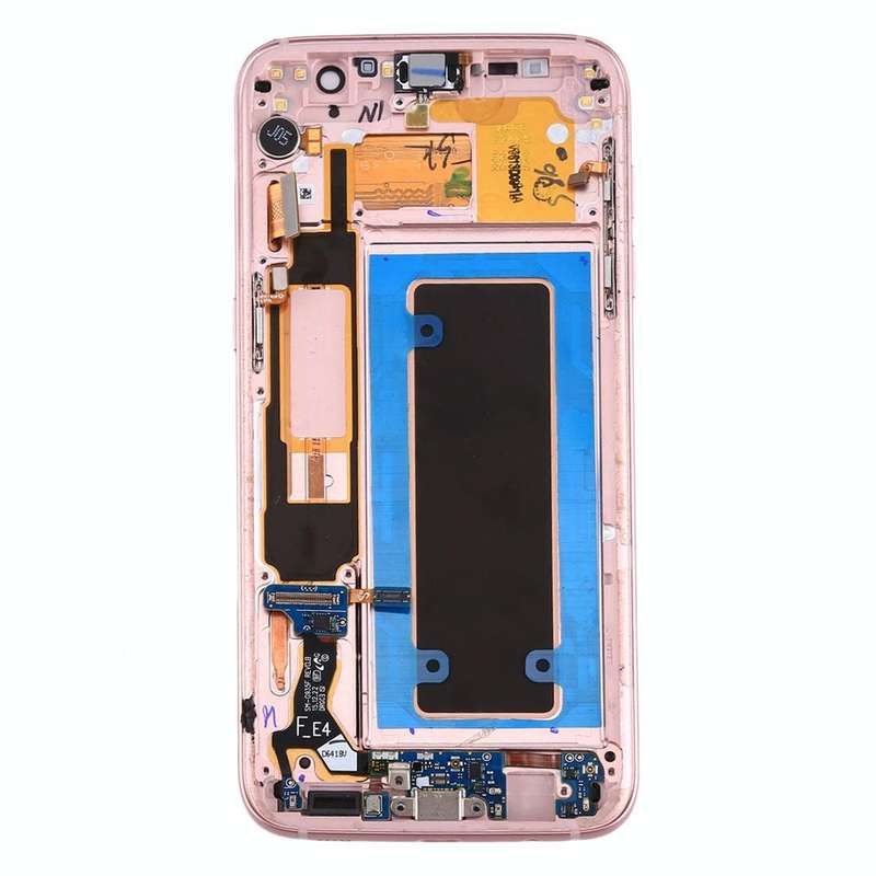 Original LCD Screen and Digitizer Full Assembly with Frame & Charging Port Board & Volume Button ...