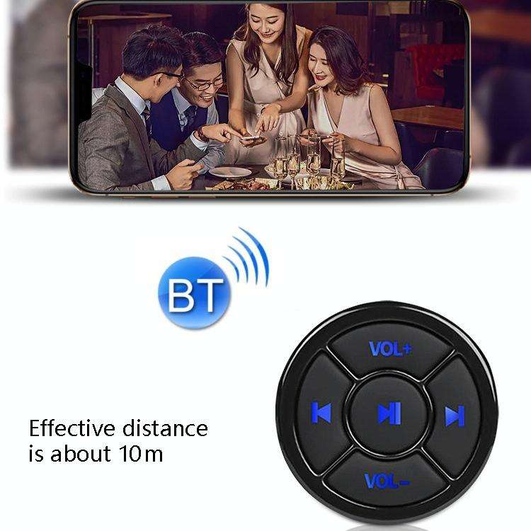 Car Mobile Phone Remote Control Bluetooth Wireless Multimedia Button Remote Control Music Playbac...