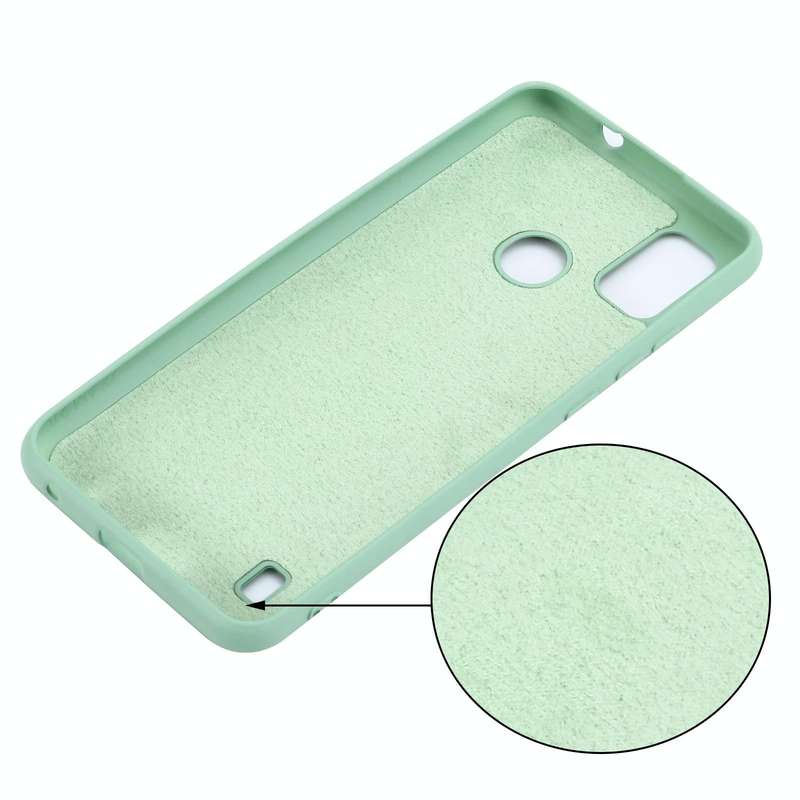 For ZTE Blade A51 2021 Pure Color Liquid Silicone Shockproof Full Coverage Phone Case(Green)