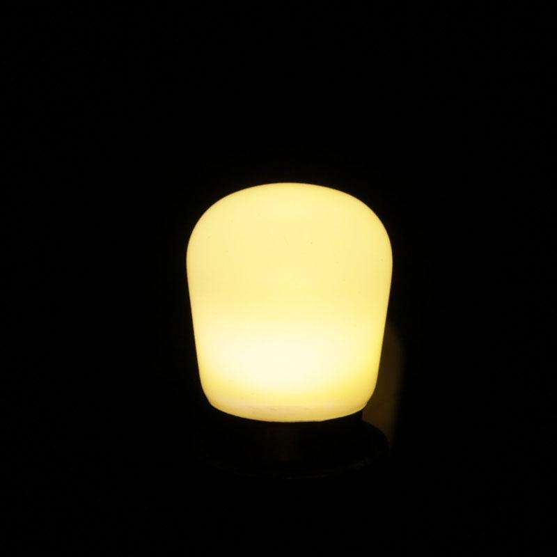 E12 2W Ball Steep Light Bulb, 100LM, 2800-3200K Warm White Light, AC 100-240V