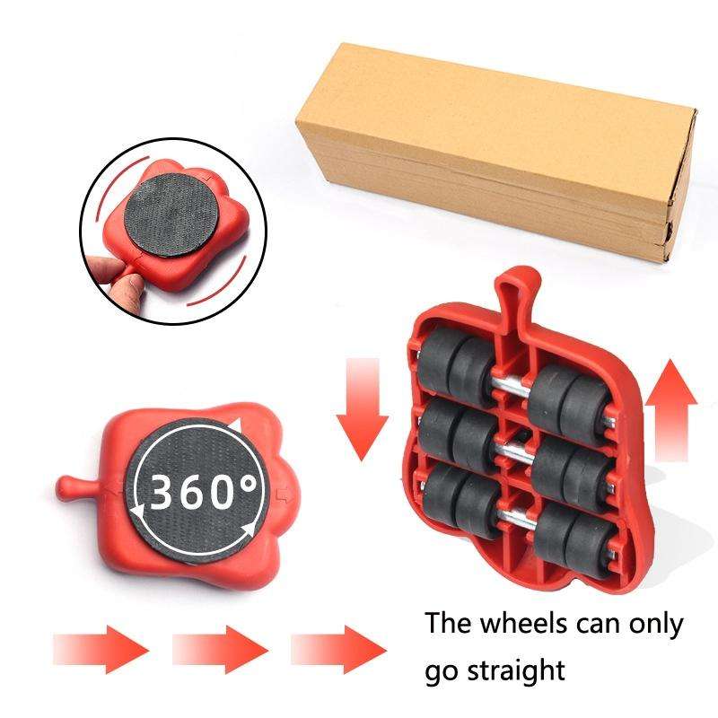 13 PCS / Set Mover Adjustable Height Moving Tool Set With Pry Type Heavy Furniture Moving Roller