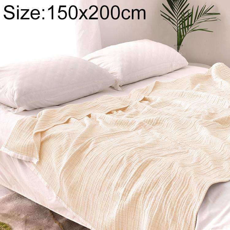 Spring and Summer Thick Washed Gauze Six Layer Nap Air Conditioning Blanket, Size:150X200cm, Colo...