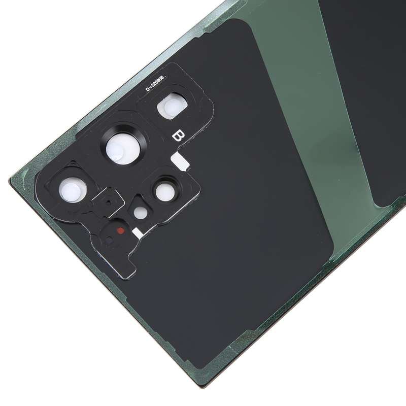 For Samsung Galaxy S23 Ultra SM-S918 Glass Battery Back Cover with Camera Lens Cover(Green)