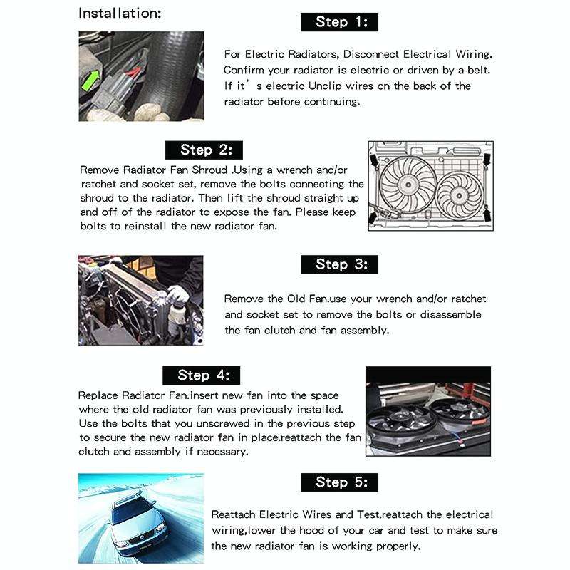 10 inch 12V 80W Car Powerful Transmission Oil Cooling Fan with Mounting Accessorie