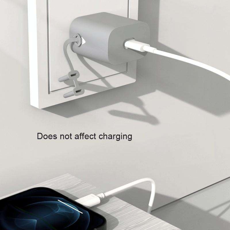 For Huawei Honor 66W AC01 Charger Silicone Protective Cover(White)