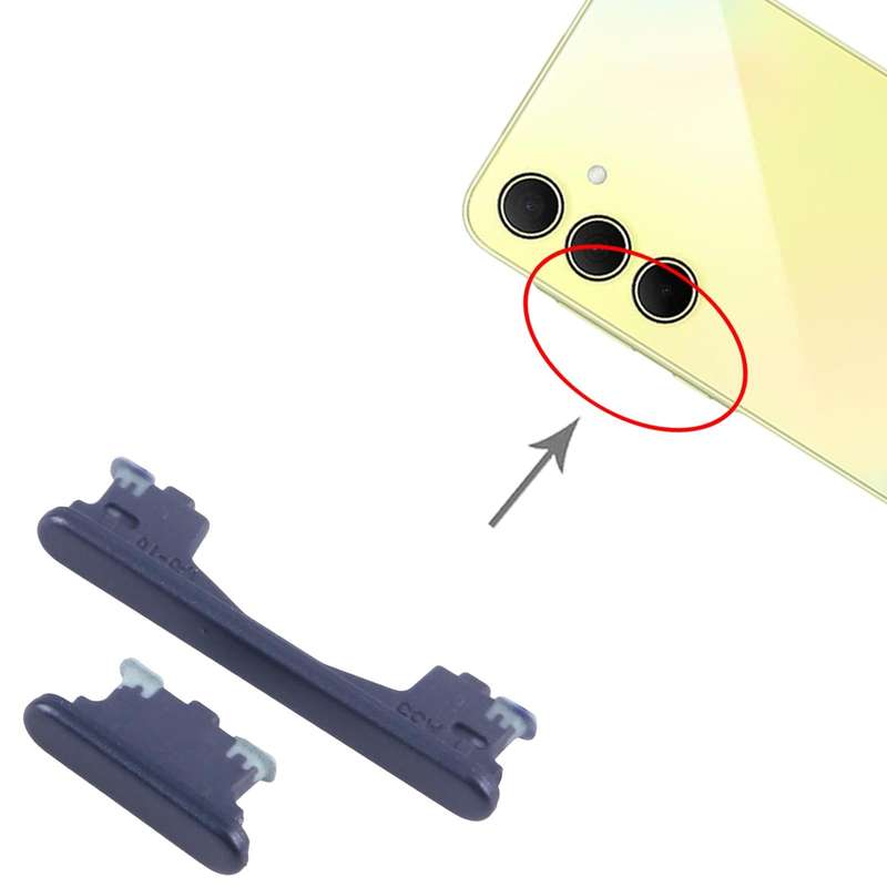 For Samsung Galaxy A35 SM-A356B 10pcs Original Power Button and Volume Control Button (Black)