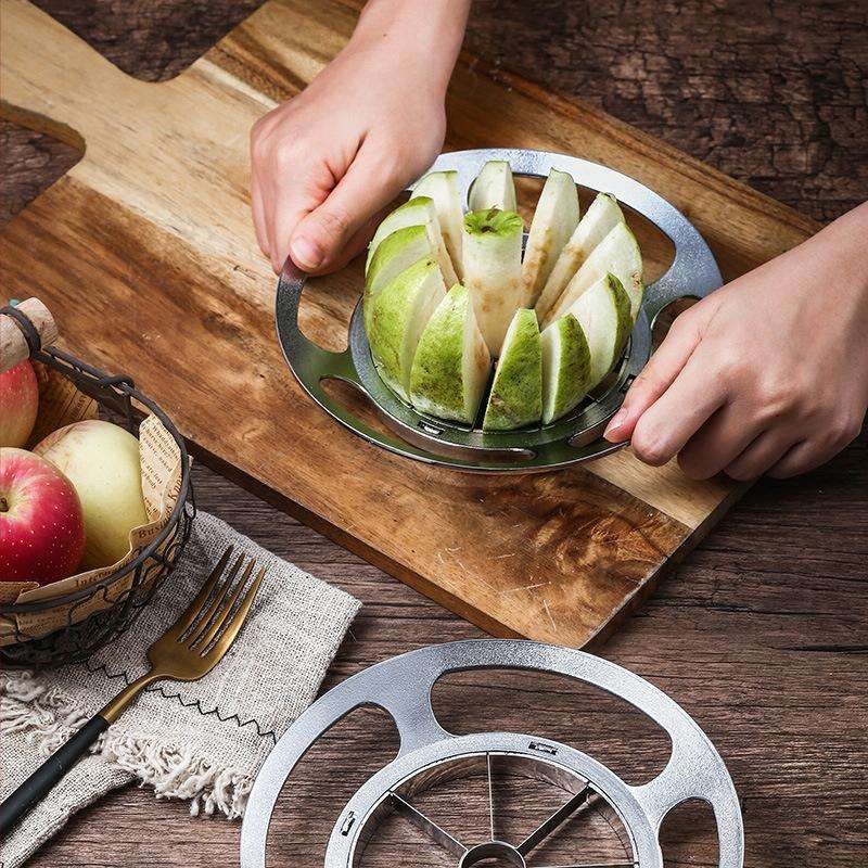 Stainless Steel Round Apple Slicer Fruit Divider, Color: 8 Cut (Blue)
