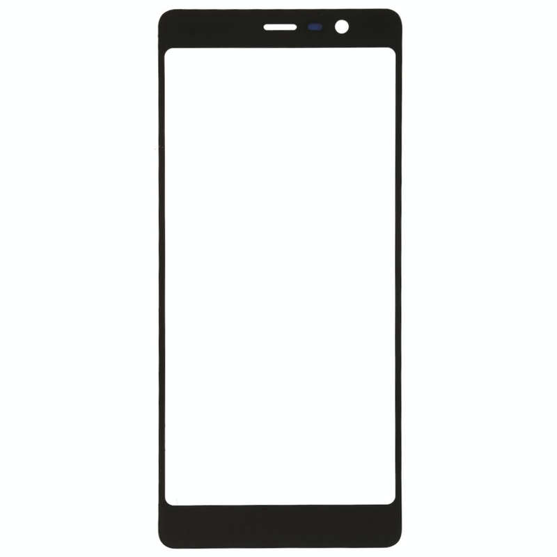 Front Screen Outer Glass Lens for Nokia 5.1 TA 1024 1027 1044 1053 1008 1030 1109(Black)