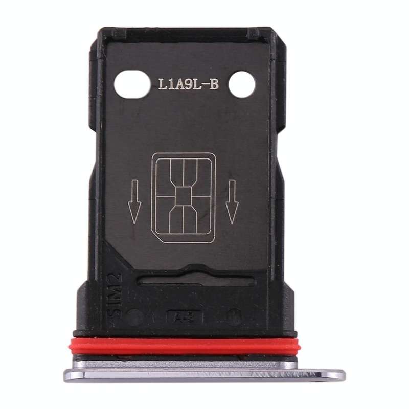 For OnePlus 7T SIM Card Tray + SIM Card Tray (Silver)