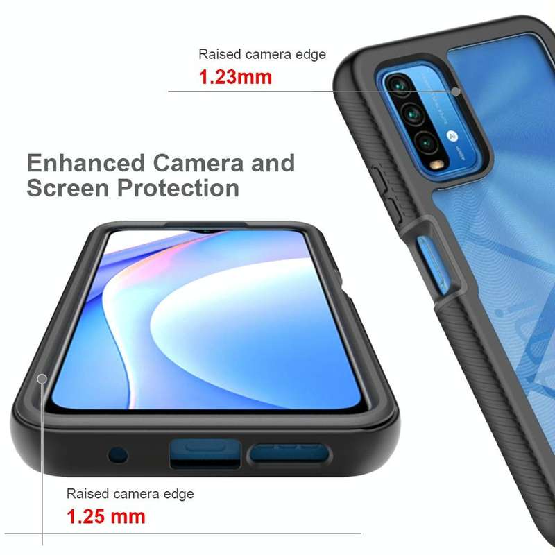 For Xiaomi Poco M3 / Redmi 9T Starry Sky Solid Color Series Shockproof PC + TPU Protective Case(B...