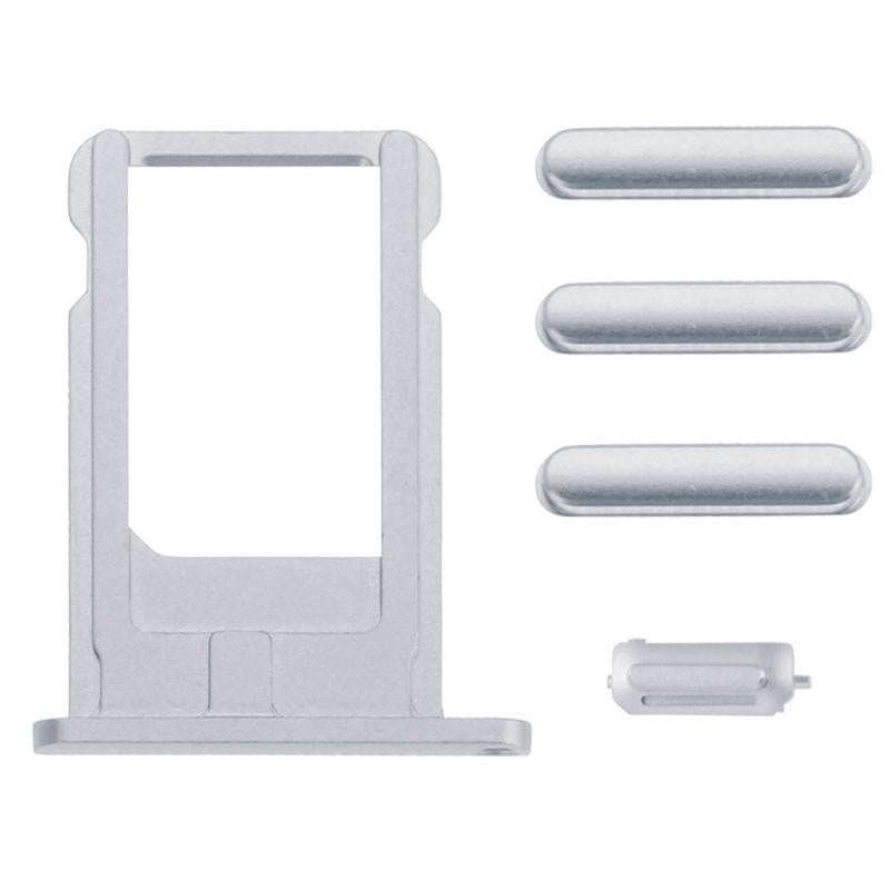 5 in 1 for iPhone 6 (Back Cover + Card Tray + Volume Control Key + Power Button + Mute Switch Vib...