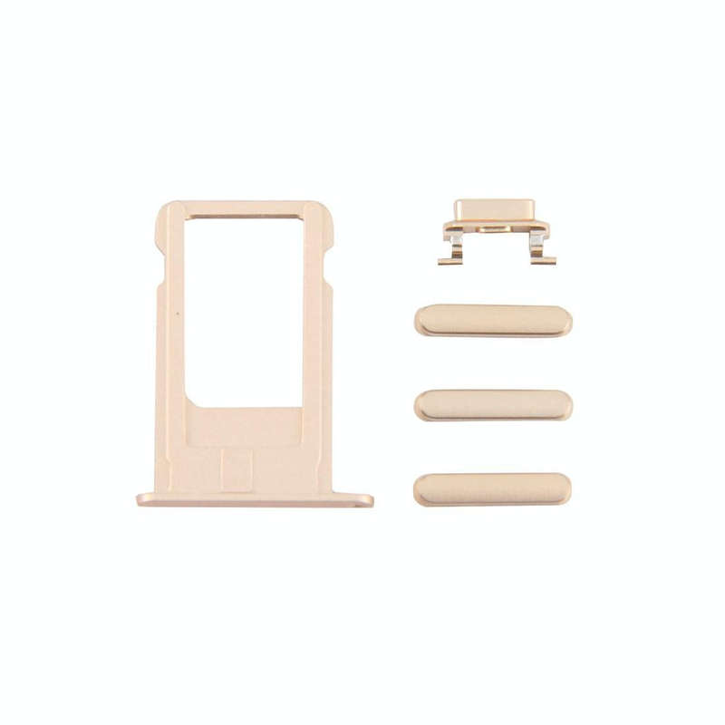 4 in 1 for iPhone 6 Plus (Card Tray + Volume Control Key + Power Button + Mute Switch Vibrator Ke...