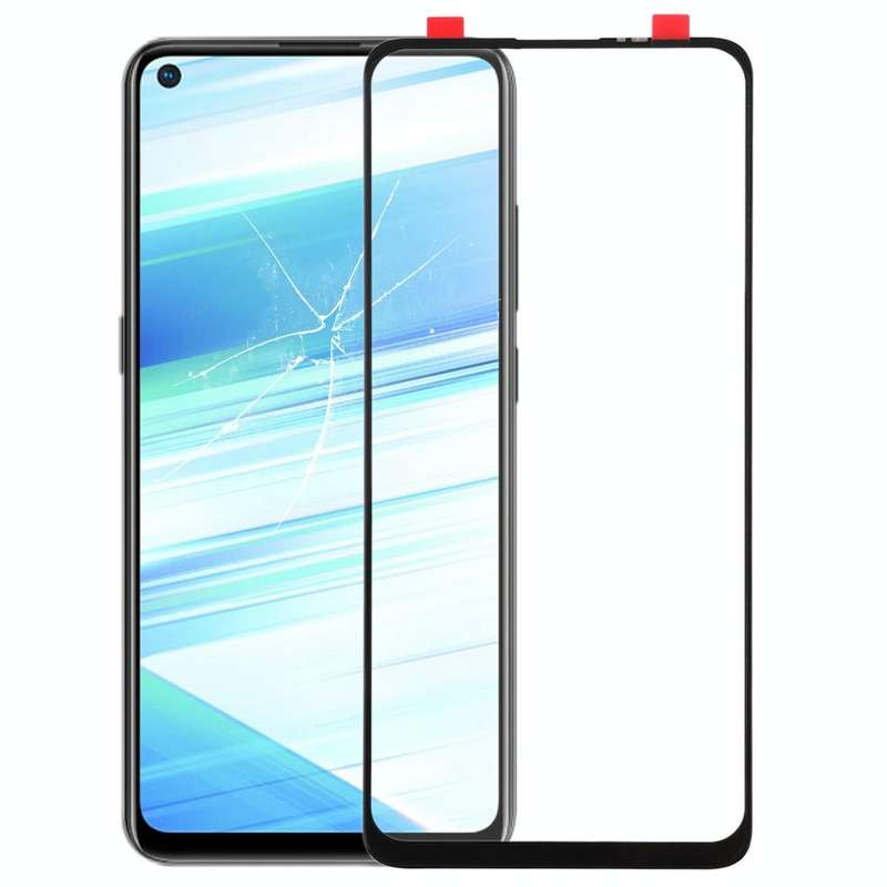 For Vivo Z5x Front Screen Outer Glass Lens (Black)