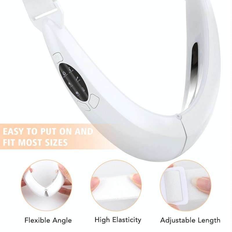 106892 EMS Microcurrent Red and Blue Light Massage Face-Lifting Instrument(White)