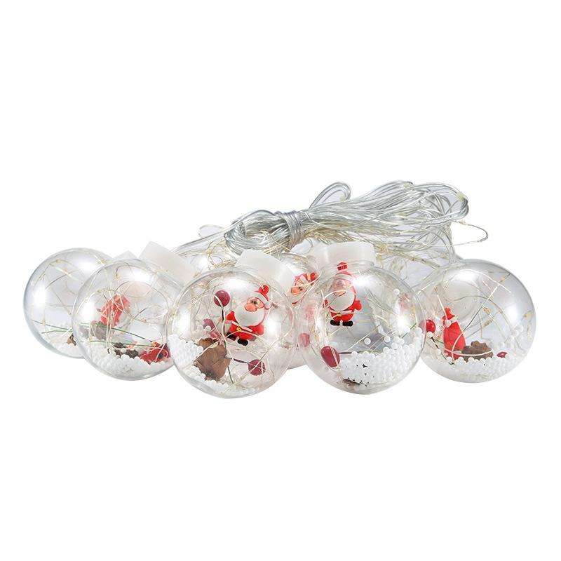 LED Copper Wire Curtain Light Wishing Ball Christmas Decoration String Lights, Random Style Deliv...
