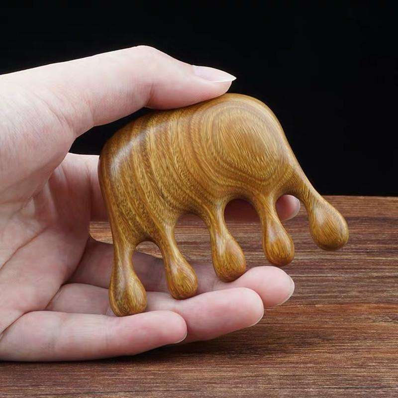 Green Sandalwood Massage Comb(8x6cm)