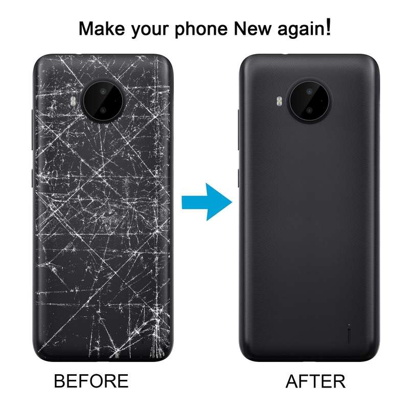 For Nokia C20 Plus Original Battery Back Cover(Black)