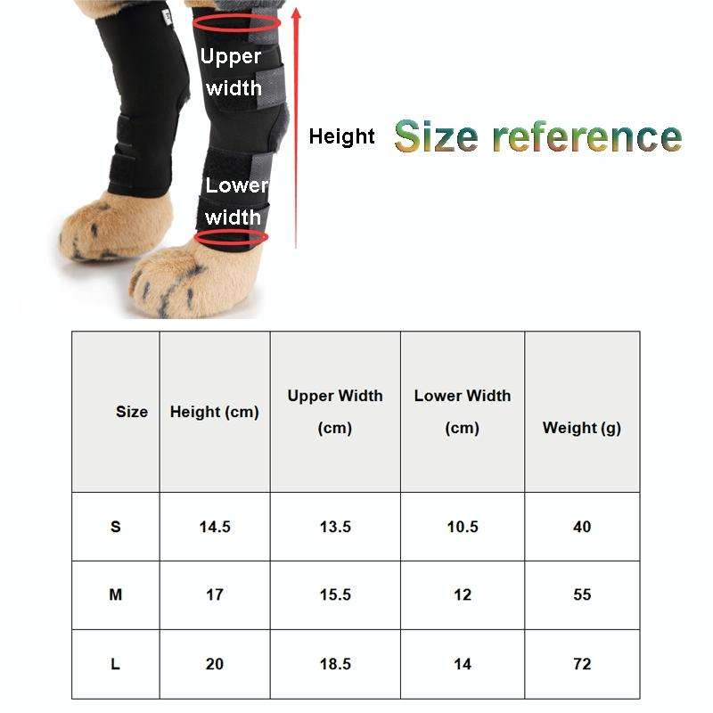 Pet Knee Pads Dog Leg Guards Pet Protective Gear Surgery Injury Sheath, Size: L( HJ28 Reflective ...