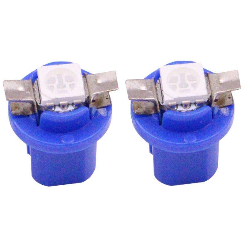 2 PCS B8.5 Blue Light 0.2W 12LM 1 LED SMD 5050 LED Instrument Light Bulb Dashboard Light for Vehi...