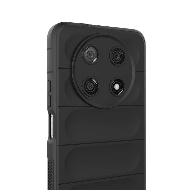 For Huawei Nova Y90/Enjoy 50 Pro Magic Shield TPU + Flannel Phone Case(Dark Green)