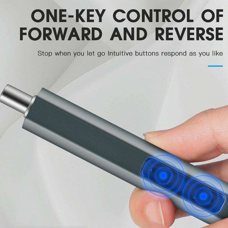51 In 1 Rechargeable Mini Electric Screwdriver Set With 3LED Lighting(Gray)