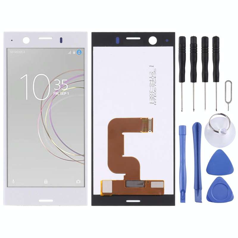 LCD Screen and Digitizer Full Assembly for Sony Xperia XZ1 Compact(Silver)