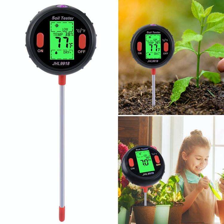 Five-In-One Soil Meter PH Humidity Temperature Photometry Detector PH Photometry Multifunctional ...