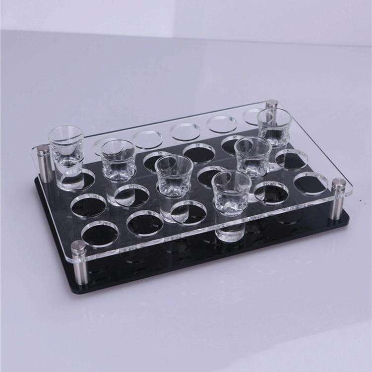 Acrylic Round Hole Wine Glass Storage Rack, Layer (specification): 24 Grids