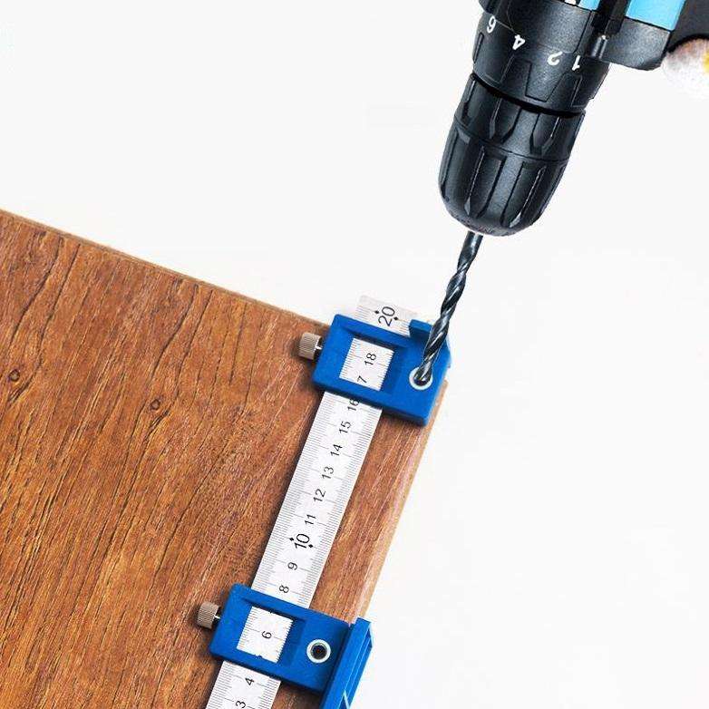 Woodworking Aid Tool Handle Punch Locator Cabinet Door Hole Opener All Aluminum Alloy